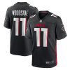 logan woodside 11 atlanta falcons mens team game jersey black