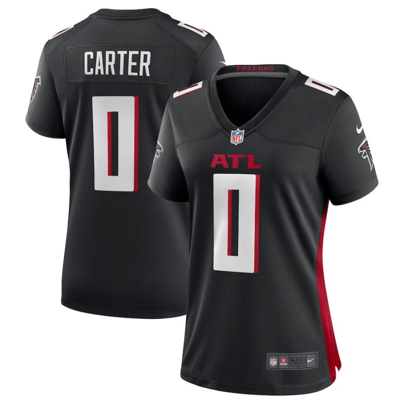 lorenzo carter 0 atlanta falcons game women jersey black