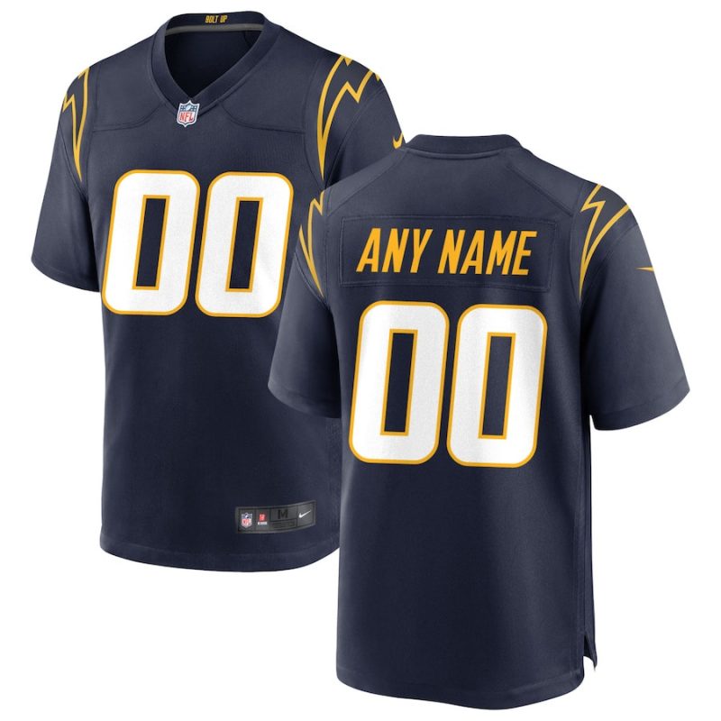 los angeles chargers custom alternate game men jersey navy