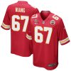 lucas niang 67 kansas city chiefs super bowl lvii champions 3 stars men game jersey red