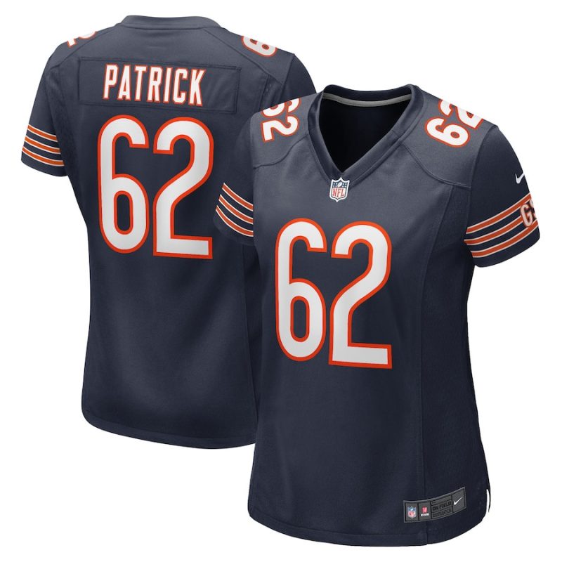 lucas patrick 62 new york giants women game jersey navy