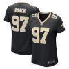 malcolm roach 97 new orleans saints womens team game jersey black