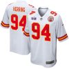 malik herring 94 kansas city chiefs super bowl lviii patch game men jersey white