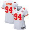 malik herring 94 kansas city chiefs super bowl lviii patch game women jersey white