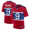 malik nabers 9 new york giants alternate player game youth jersey century red