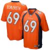 mark schlereth 69 denver broncos men game retired jersey orange