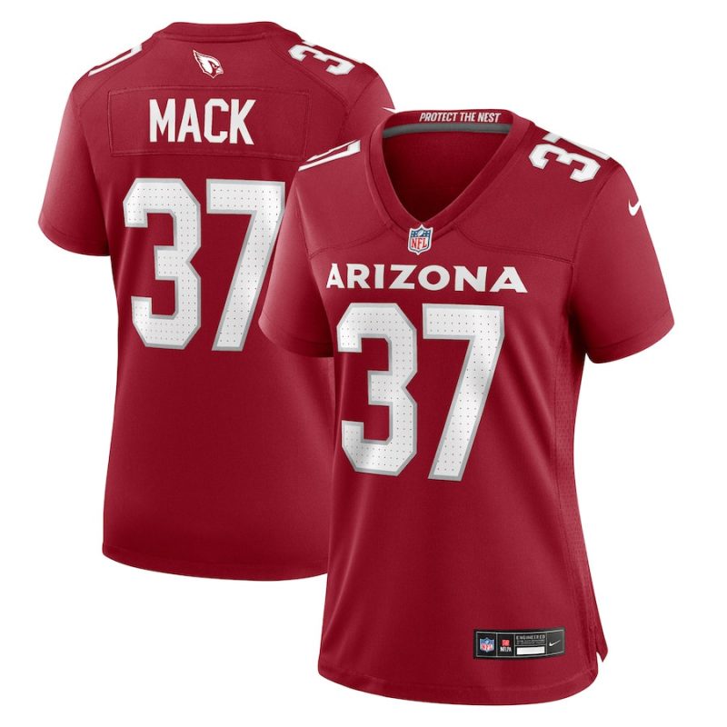 marlon mack 37 arizona cardinals women team game jersey cardinal