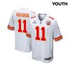 marquez valdes scantling 11 kansas city chiefs super bowl lviii patch game youth jersey white