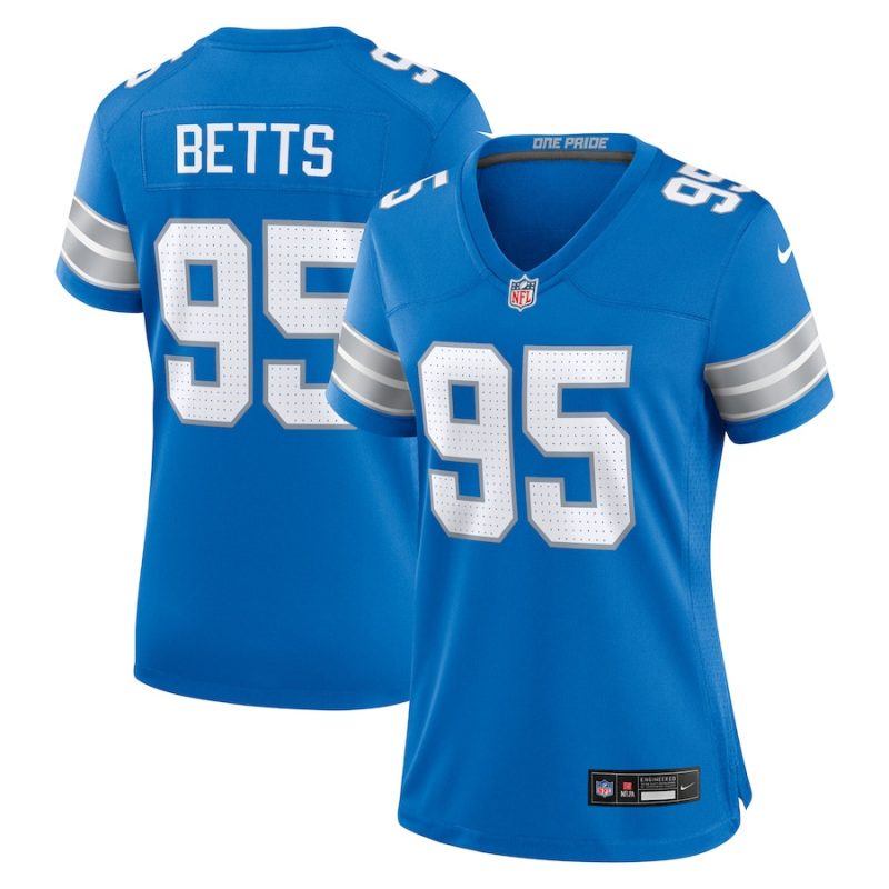 mathieu betts 95 detroit lions womens game jersey blue