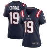 matt corral 19 new england patriots women team game jersey navy