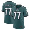 matt hennessy 77 philadelphia eagles game men jersey midnight green