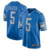 matt prater 5 detroit lions men game jersey blue