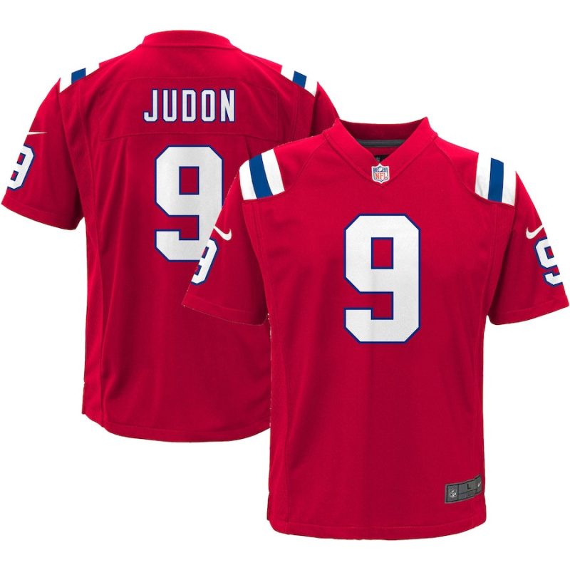 matthew judon 9 new england patriots youth game jersey red