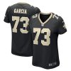 max garcia 73 new orleans saints women team game jersey black