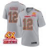 mecole hardman 12 kansas city chiefs super bowl lviii champions 4x atmosphere fashion game men jersey gray