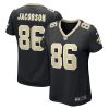 michael jacobson 86 new orleans saints women game jersey black