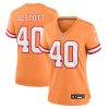 mike alstott 40 tampa bay buccaneers women throwback game jersey orange