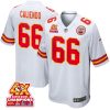 mike caliendo 66 kansas city chiefs super bowl lviii champions 4x game men jersey white