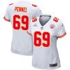 mike pennel 69 kansas city chiefs super bowl lviii patch game women jersey white