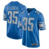 miles killebrew 35 detroit lions men game jersey blue