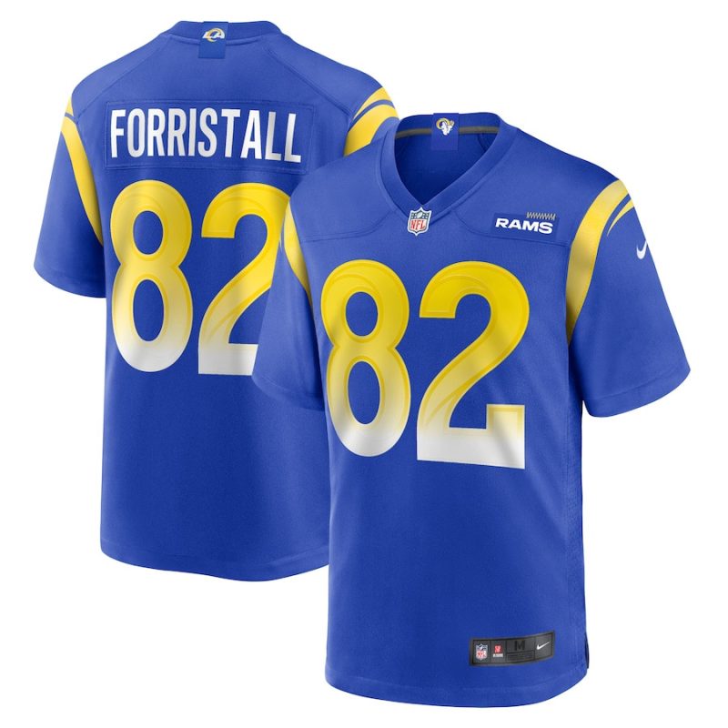 miller forristall 82 los angeles rams men game jersey royal