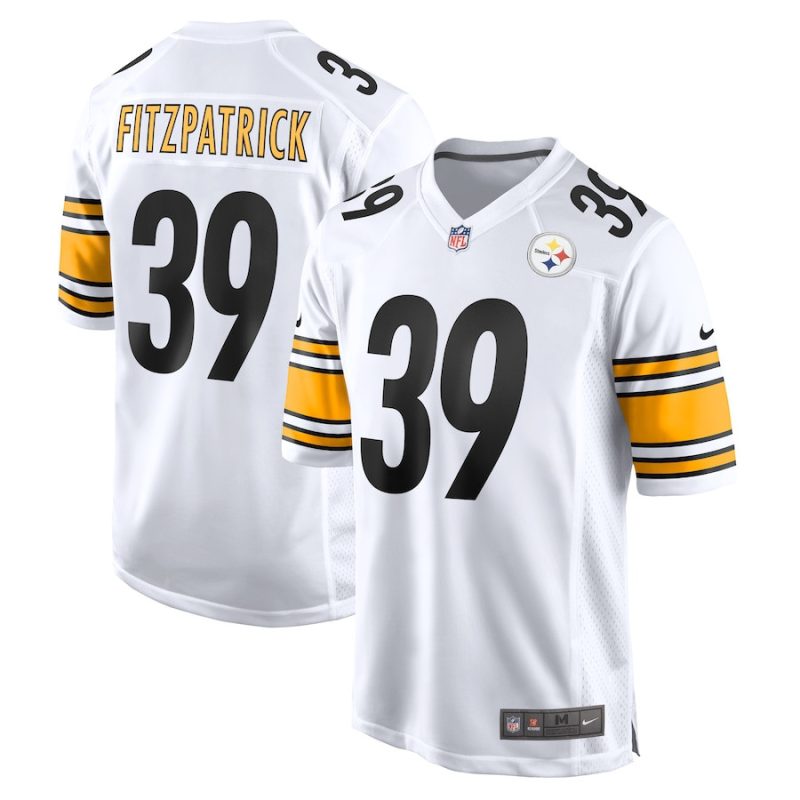 minkah fitzpatrick 39 pittsburgh steelers men game men jersey white