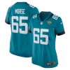 mitch morse 65 jacksonville jaguars alternate game women jersey teal