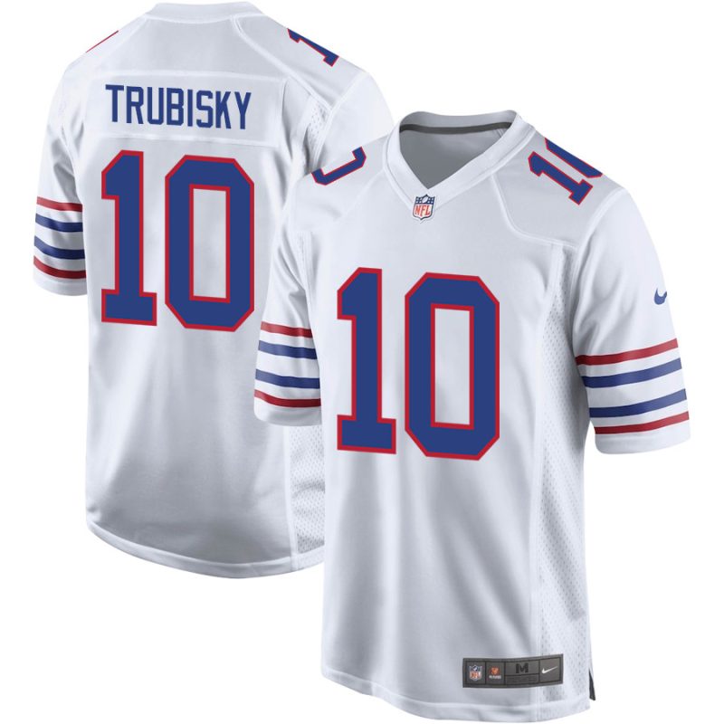 mitch trubisky 10 buffalo bills team alternate game men jersey white