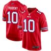 mitch trubisky 10 buffalo bills team game men jersey red