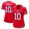 mitch trubisky 10 buffalo bills team game women jersey red