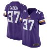 myles gaskin 37 minnesota vikings women team game jersey purple