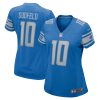 nate sudfeld 10 detroit lions women home game jersey blue