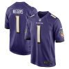 nate wiggins baltimore ravens 2024 nfl draft first round pick player game jersey men