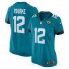 nathan rourke 12 jacksonville jaguars women team game jersey teal