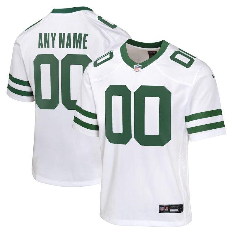 new york jets youth game jersey customized legacy white