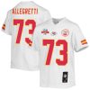 nick allegretti 73 kansas city chiefs super bowl lvii champions 3 stars youth game jersey white