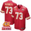 nick allegretti 73 kansas city chiefs super bowl lviii champions 4x game men jersey red