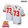 nick allegretti 73 kansas city chiefs super bowl lviii champions 4x game youth jersey white