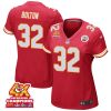 nick bolton 32 kansas city chiefs super bowl lviii champions 4x game women jersey red