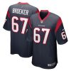 nick broeker 67 houston texans mens team game jersey navy