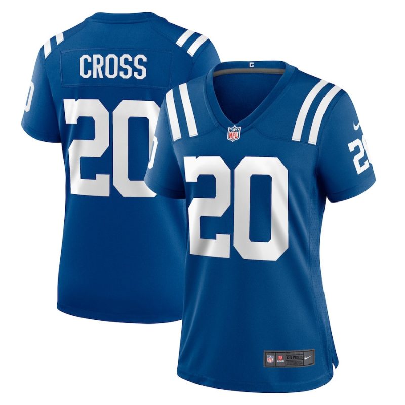 nick cross 20 indianapolis colts women game jersey royal