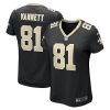 nick vannett 81 new orleans saints womens game jersey black