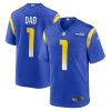 number 1 dad los angeles rams game men jersey royal