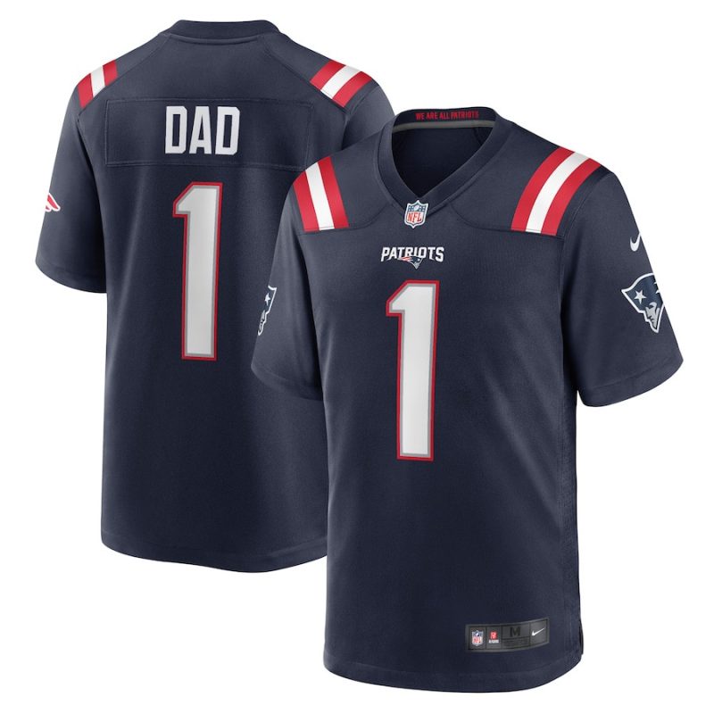 number 1 dad new england patriots game men jersey navy