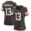 odell beckham jr 13 cleveland browns womens game jersey brown