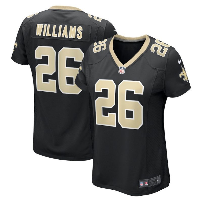 p j williams 26 new orleans saints womens game jersey black