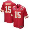 patrick mahomes 15 kansas city chiefs super bowl lviii patch game men jersey red