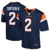 patrick surtain ii 2 denver broncos alternate game youth jersey navy