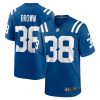 pharaoh brown 38 indianapolis colts men team game jersey royal