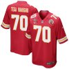 prince tega wanogho 70 kansas city chiefs super bowl lvii champions 3 stars men game jersey red